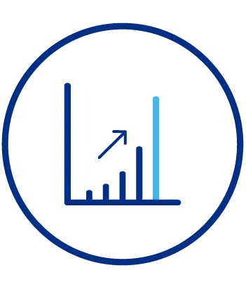 Illustration of a bar chart graph