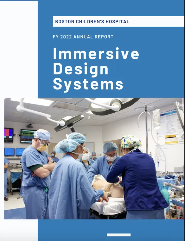 Cover photo for FY 2022 Annual Report Immersive Design Systems
