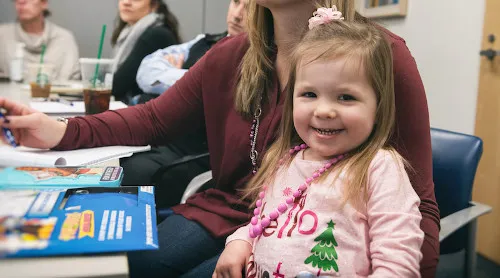 Lia, a patient at Boston Children's Hospital, smiles