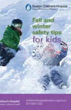 Cover of downloadable "Fall and Winter Safety Tips for Kids" guide.