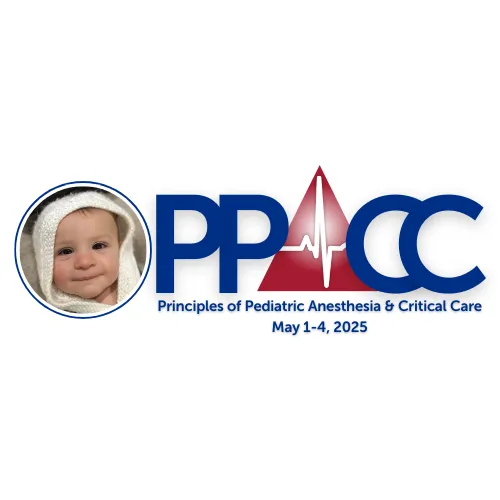 Logo: Principles of Pediatric Anesthesia and Critical Care Medicine; May 1-4, 2025